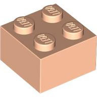 Lego kostka (kostička) 2x2, tělová světlá (4496972, 6297283)